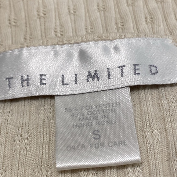 The Limited cream colored short sleeve top size Small - Picture 6 of 8